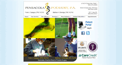 Desktop Screenshot of pensacolapodiatry.com